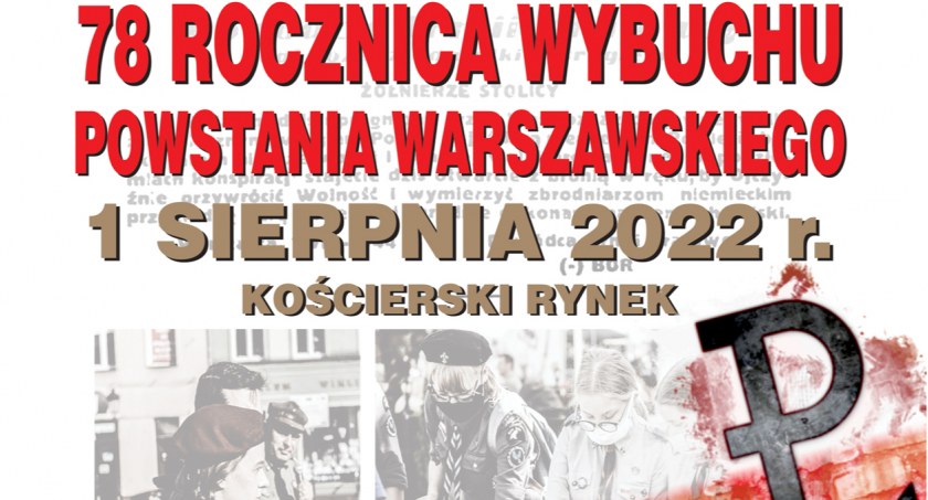 W Kościerzynie uczczą 78. rocznicę wybuchu Powstania Warszawskiego