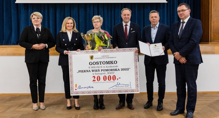Gostomko w gminie Lipusz jedną z najpiękniejszych wsi Pomorza - drugie miejsce w konkursie Piękna Wieś Pomorska
