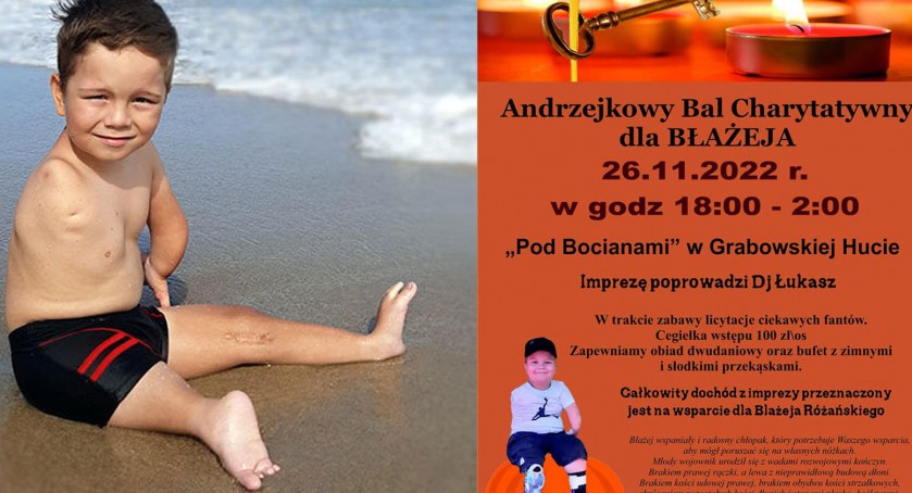 Mały wojownik Błażej walczy, by stanąć na własne nóżki! Możesz pomóc. Weź udział w zabawie