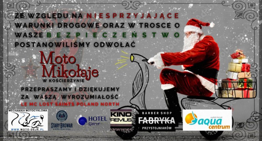Mikołaje na motorach odwołane!
