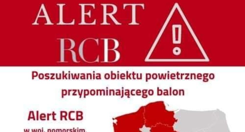 Zaginął balon obserwacyjny - wydano alert!