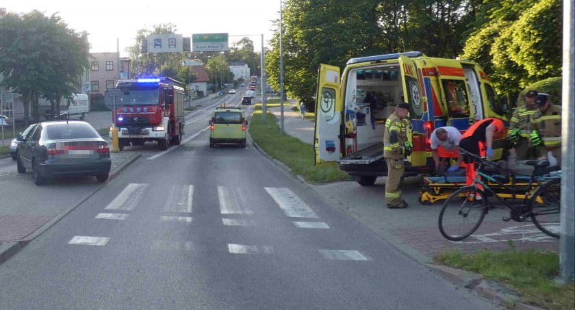 Kościerzyna. Kierujący seatem potrącił rowerzystę