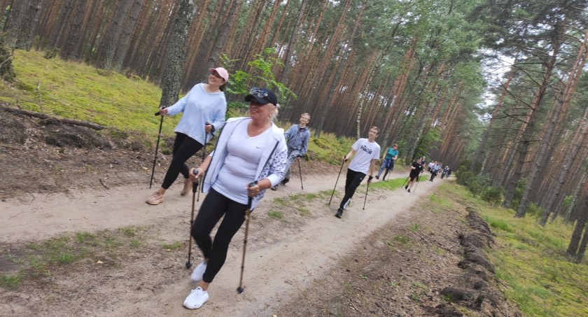 Letni marsz nordic walking w gminie Stara Kiszewa