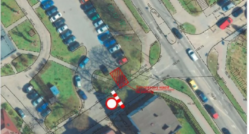 Utrudnienia w centrum Kościerzyny