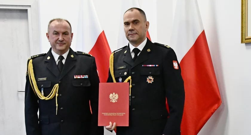 Rafał Duzowski oficjalnie komendantem PSP w Kościerzynie