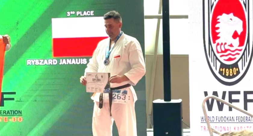 Ryszard de Janauis-Święćkowski jedną z gwiazd Mistrzostw Europy w karate
