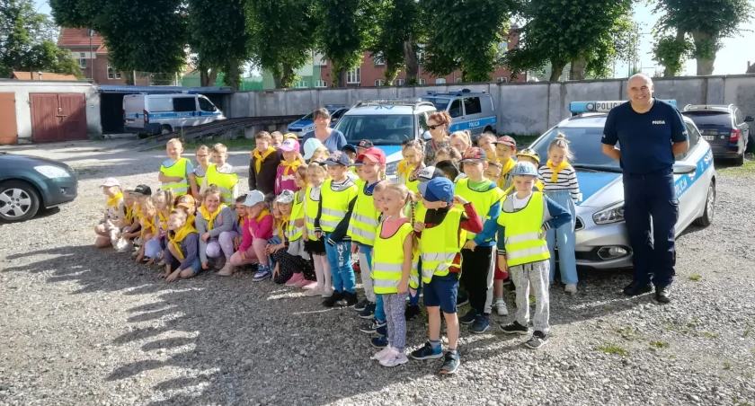 Policjanci gościli najmłodszych uczniów