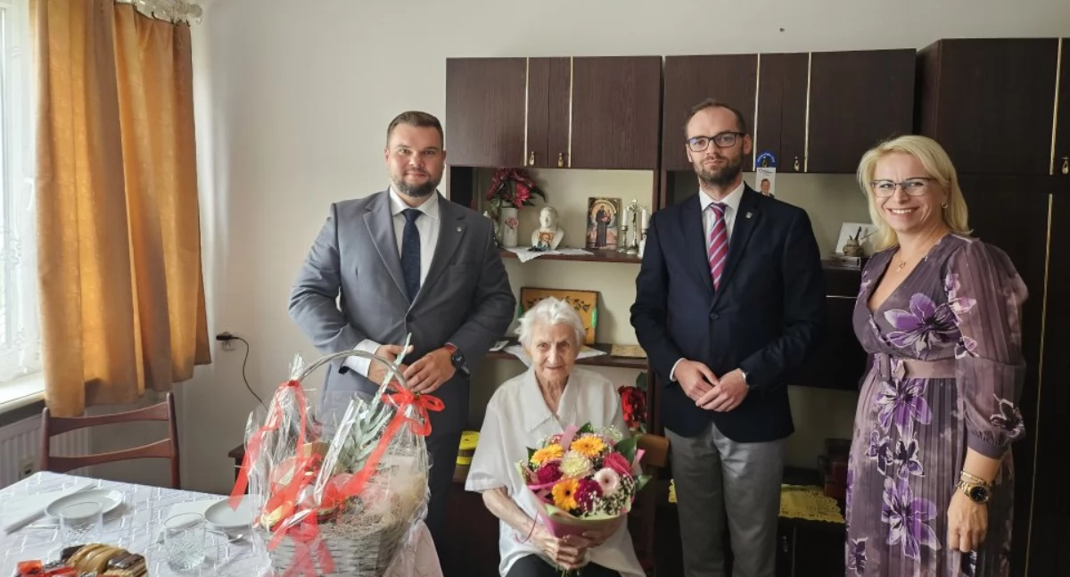 102 urodziny pani Ludwiki Kreft z Kościerzyny