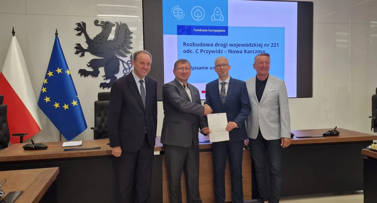 Wkrótce rozpocznie się przebudowa drogi 221 na odcinku Nowa Karczma-Przywidz