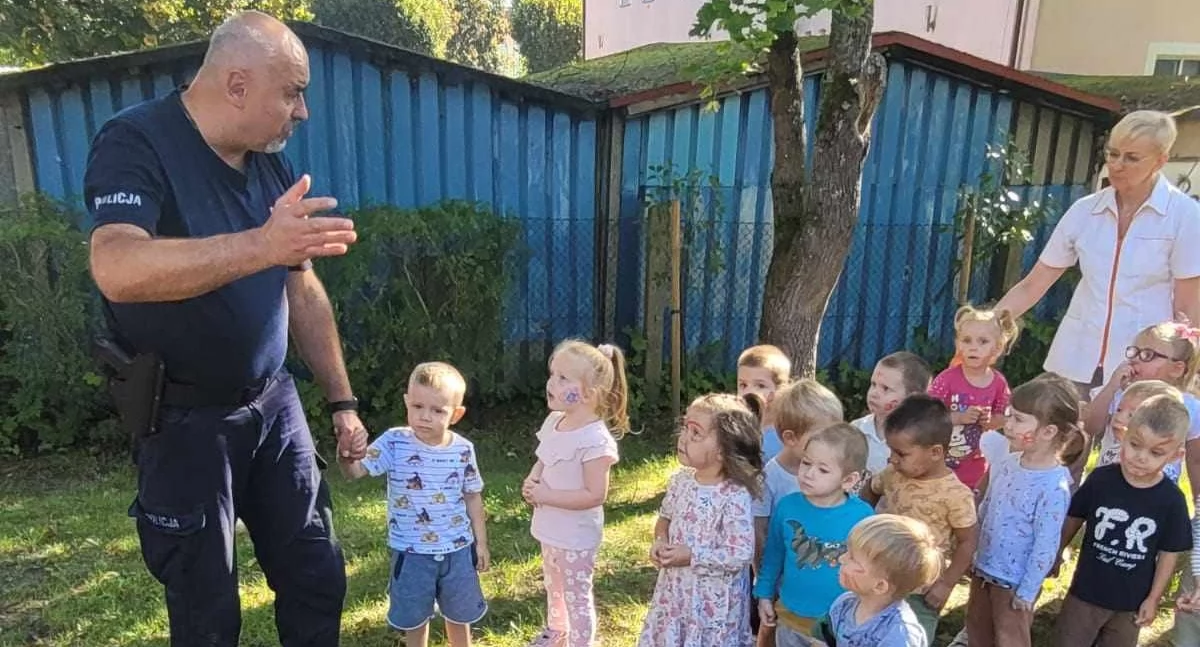 Policjanci z wizytą w przedszkolu