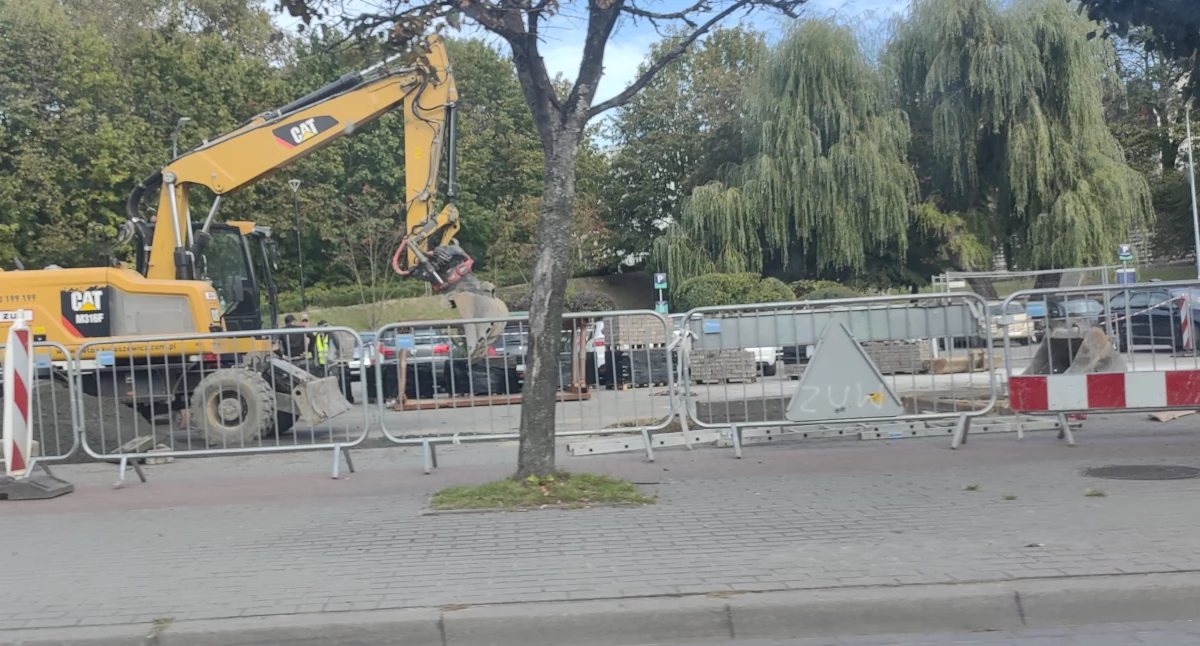 Duże utrudnienia na parkingu w centrum Kościerzyny