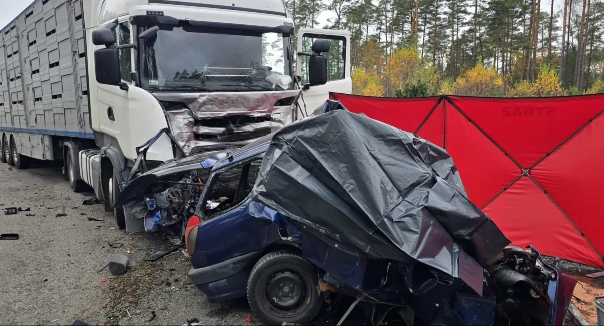 Trzy osoby zginęły w wypadku na krajowej 20 w miejscowości Zdroje![AKTUALIZACJA]