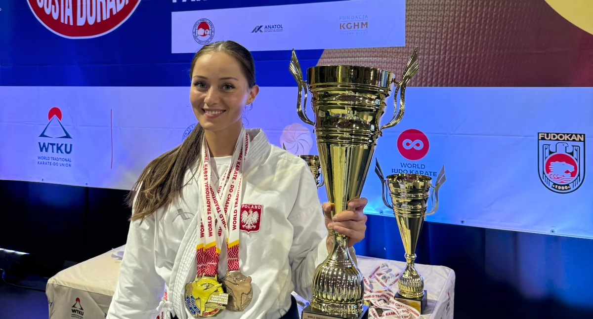 Magdalena Mielnik z trzema złotymi medalami na Mistrzostwach Świata w Karate Tradycyjnym 
