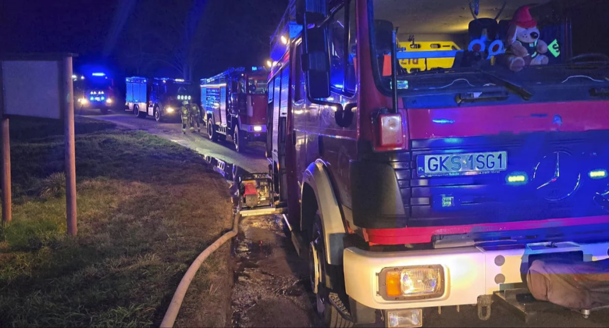 Pożar domu w Przytarni w gm. Karsin. Straty oszacowano na ok. 300 tys. zł