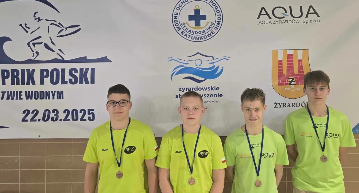 Zawodnicy KS Aqua Sport z medalami Grand Prix Polski w Ratownictwie Wodnym