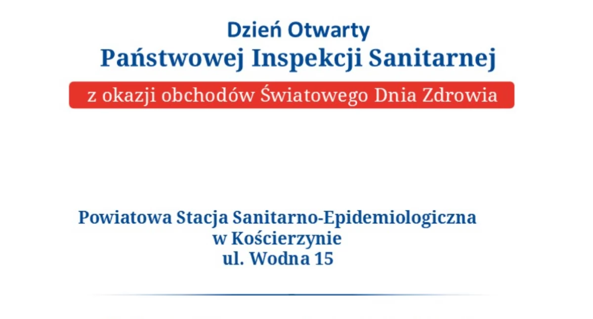Kościerzyna. Dzień Otwarty Państwowej Inspekcji Sanitarnej 