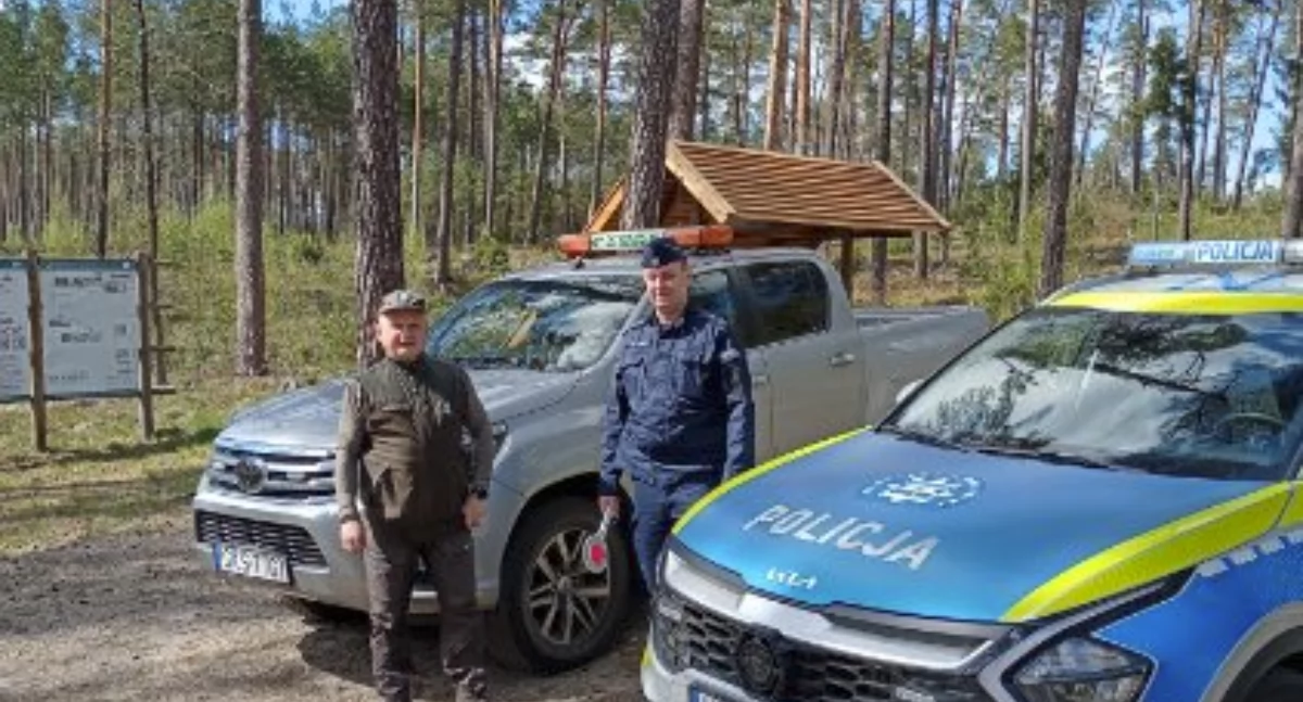 Wspólna akcja policji i Straży Leśnej w długi weekend majowy