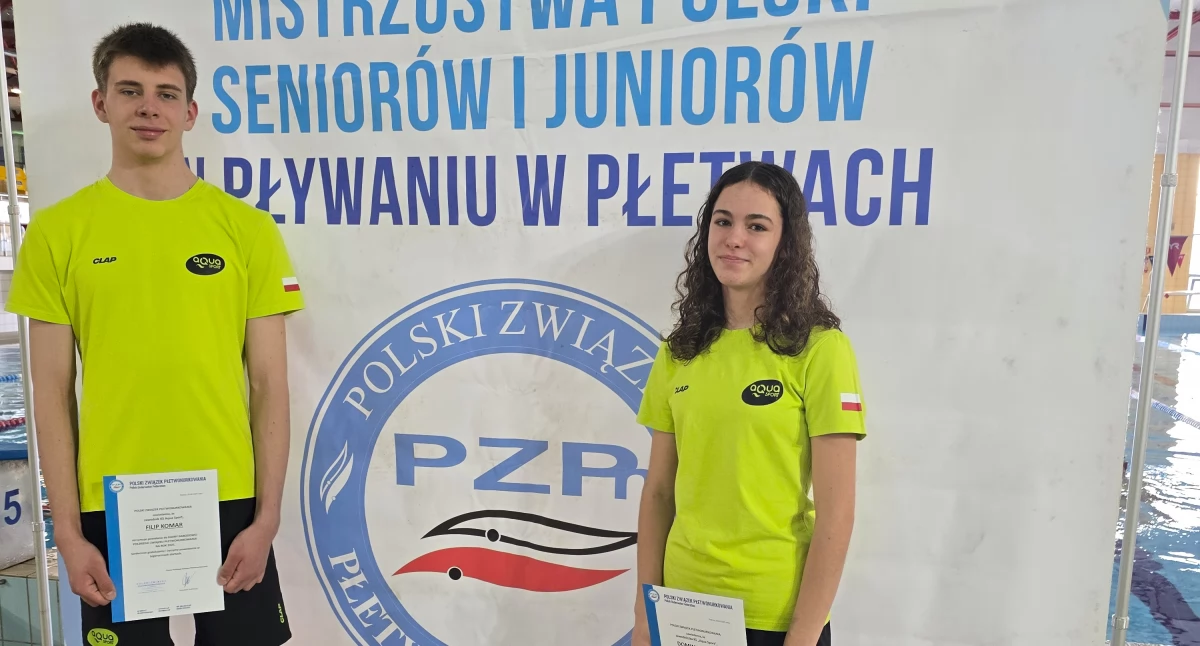Filip Komar i Dominika Peek z KS Aqua Sport powołani do Kadry Polski