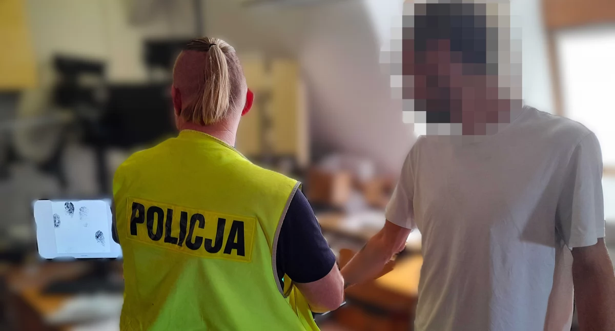 Nie płacił za rachunki, kradł i wybił szybę. Obywatel Finlandii w rękach policji! [FILM]