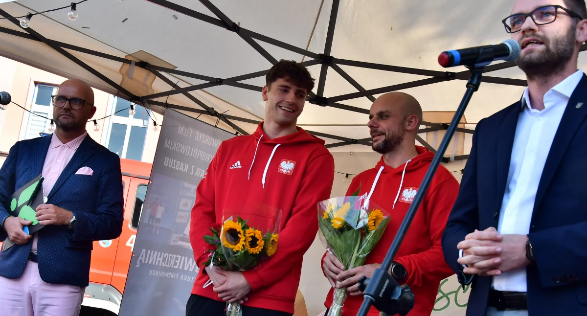 Powitanie Szymona Kropidłowskiego, złotego medalistę The World Games!