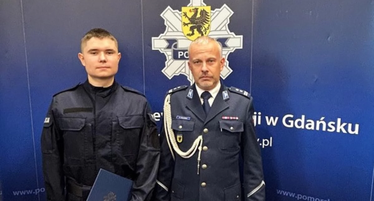 Mateusz Jażdżewski – to nowy funkcjonariusz w szeregach kościerskiej policji!