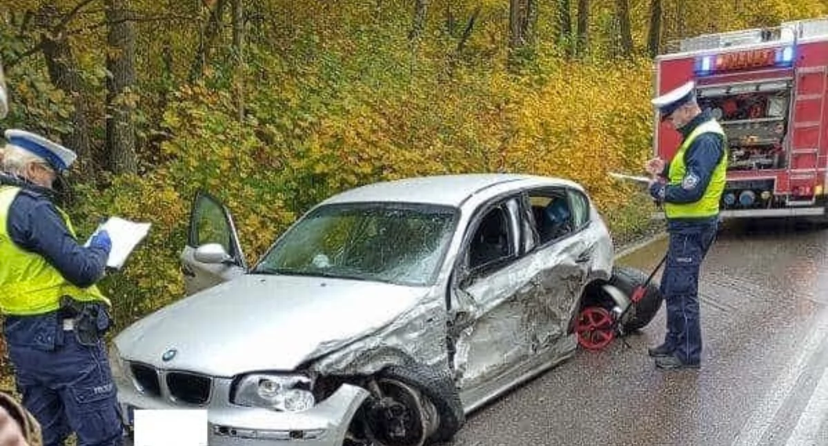 Groźny wypadek w Dziemianach. Ściągnięto śmigłowiec LPR!