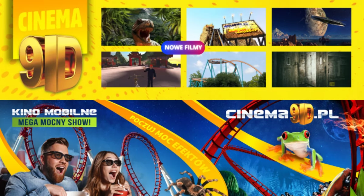 Seanse pełne efektów specjalnych. Mobilne kino 9D zawita do Kościerzyny