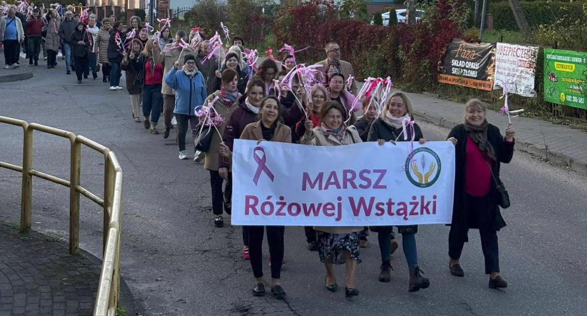 Stara Kiszewa w różu – Marsz Różowej Wstążki przypomniał o sile profilaktyki