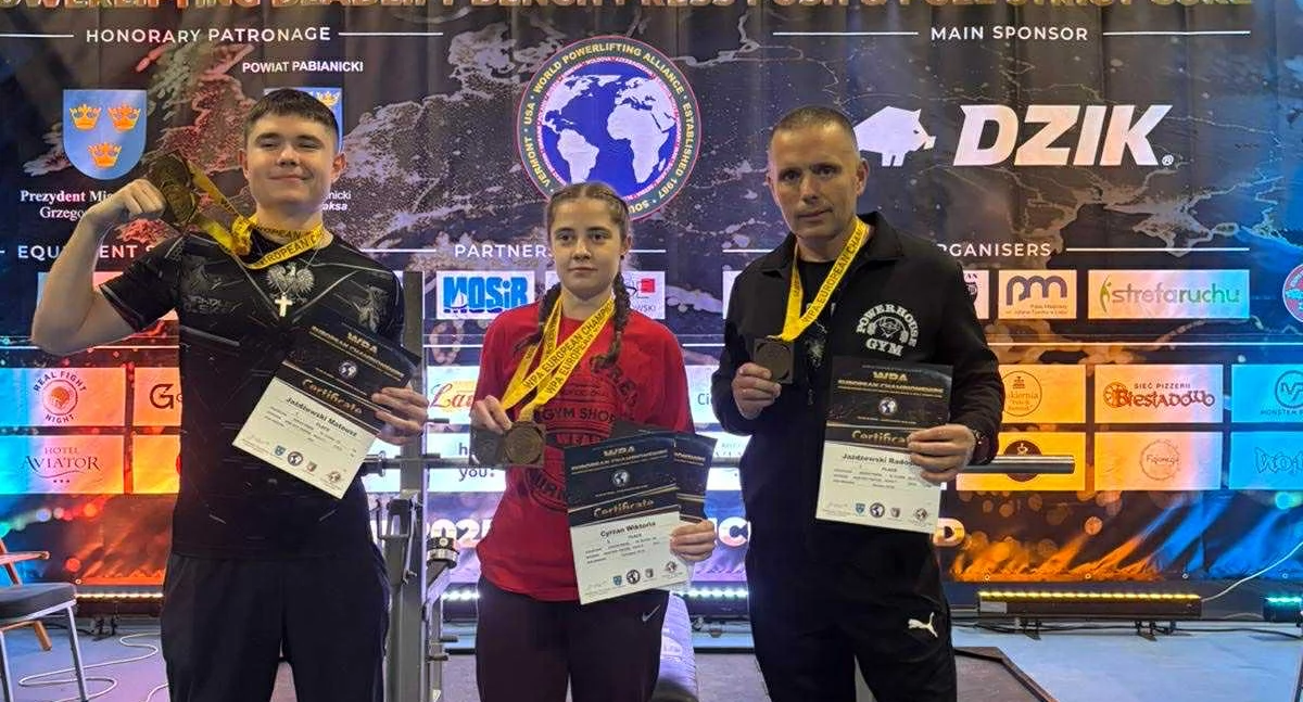 Mateusz Jażdżewski, policjant z Kościerzyny, mistrzem Europy! Wiktoria Cyrzan i Radek Jażdżewski też z medalami!