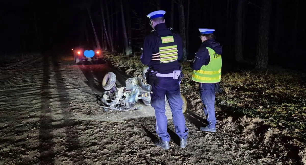 Poważny wypadek podczas holowania quada. 40-latek trafił do szpitala