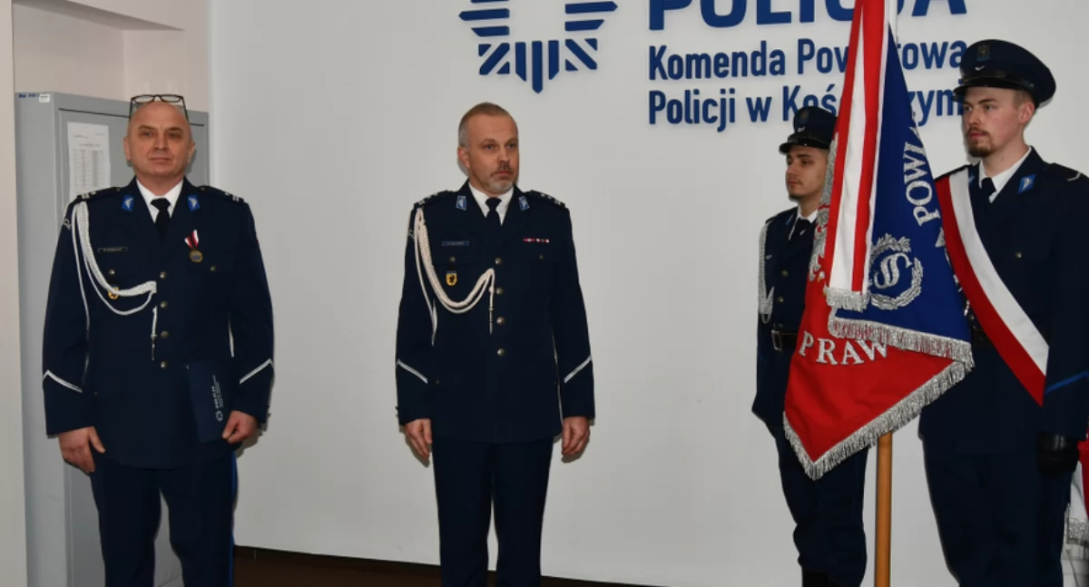 Pożegnanie podinsp. Michała Domerackiego ze służbą w policji