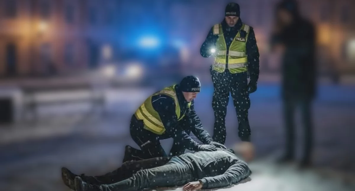Blisko dramatu. Mężczyzna mógł zamarznąć. Ratunek przyszedł w porę!