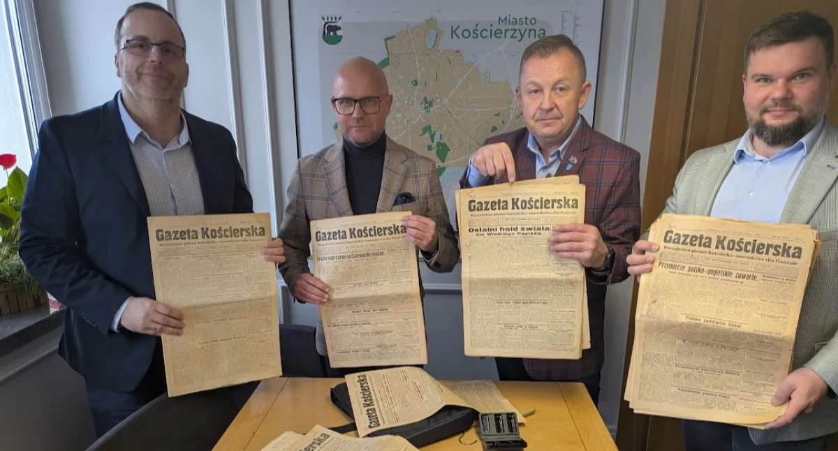 Historyczny skarb trafił do Kościerzyny. Unikatowe gazety sprzed wojny już w muzeum!
