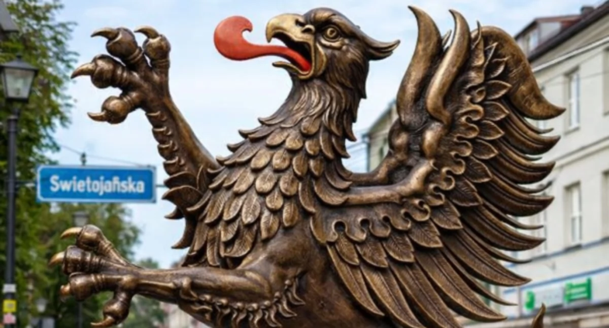 Pomnik Gryfa Pomorskiego. To był oczywiście żart!