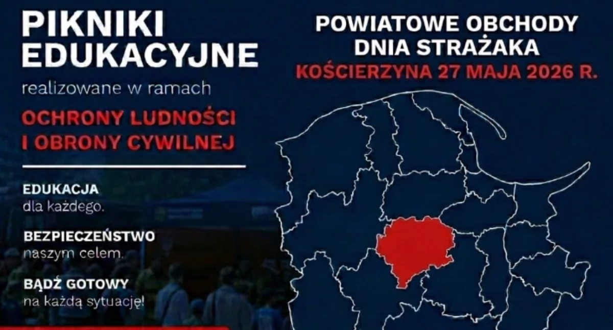 Kościerzyna. Powiatowe obchody Dnia Strażaka wzbogaci Piknik Edukacyjny