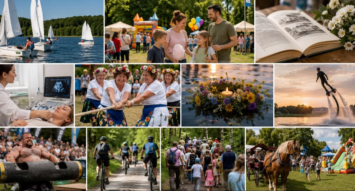 Weekend ze spartakiadą KGW, sobótkami, festynami i rowerami