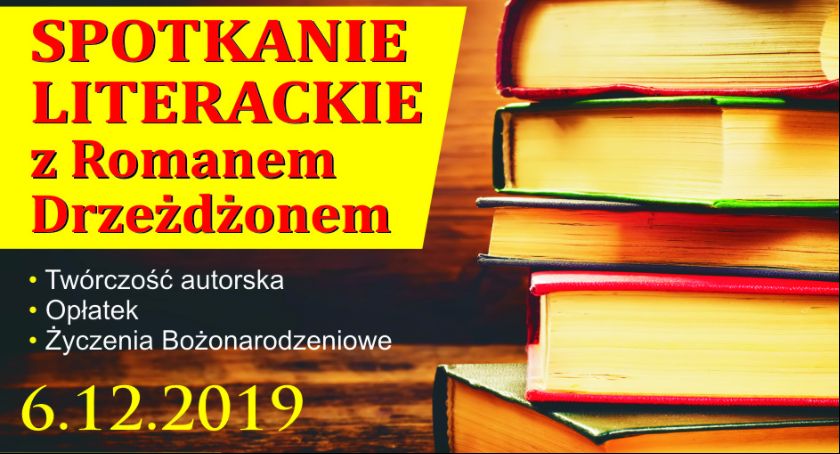 Spotkanie literackie z Romanem Drzeżdżonem w Łubianie