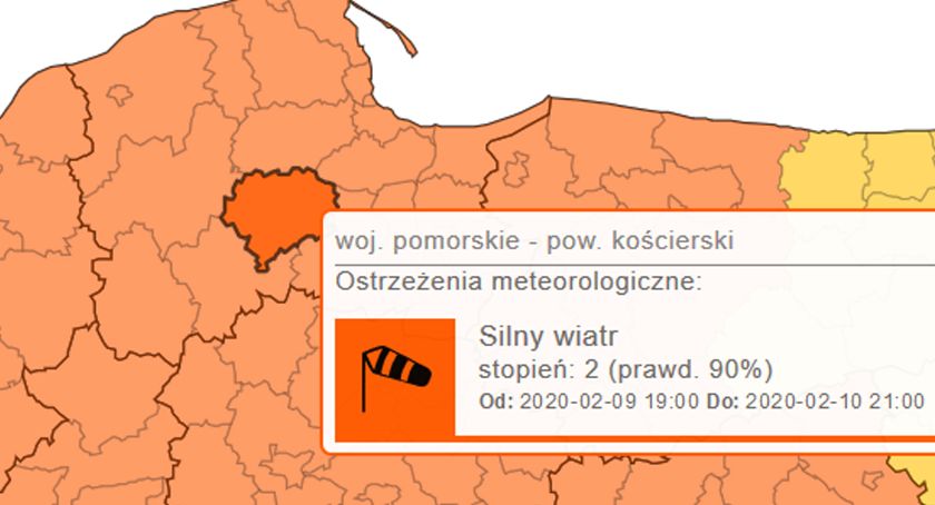 Na Pomorze nadciąga wichura - wydano ostrzeżenia II stopnia