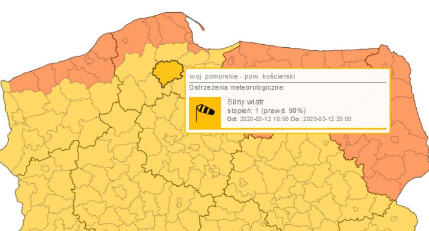 Wydano ostrzeżenia przed silnym wiatrem