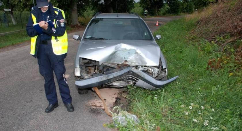 Góra. Citroen uderzył w drzewo - wśród rannych ośmiolatka