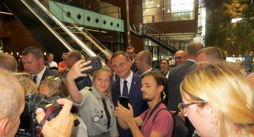 Kościerscy harcerze na spotkaniu z prezydentem