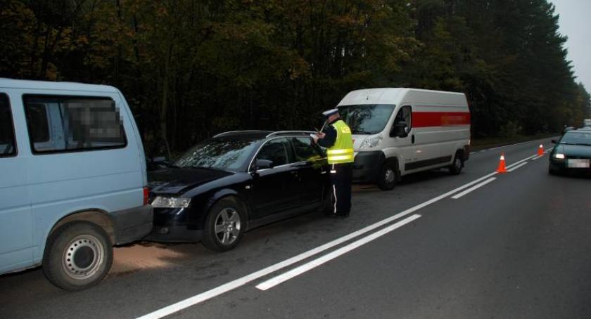 Łubiana - Korne. Zderzenie trzech pojazdów - cztery osoby poszkodowane