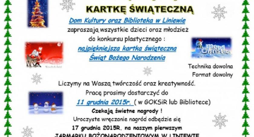 Liniewo. Zrób własnoręczną kartkę świąteczną i zdobądź nagrody!