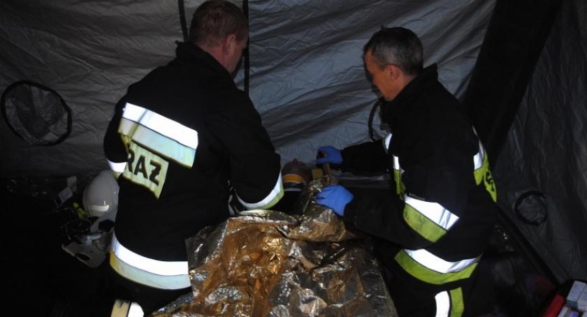 Pożar lasu i zagrożenie chemiczne na granicy trzech powiatów