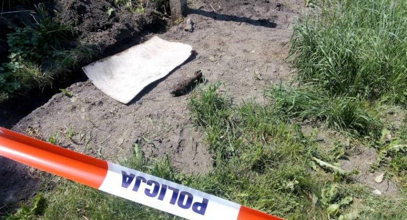 Stawiska. Znalazł pocisk moździerzowy na swojej posesji