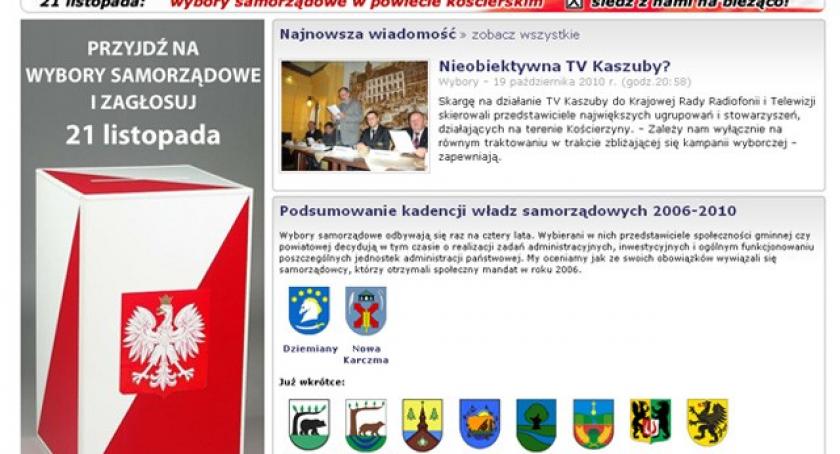 Wybory samorządowe 2010 w portalu Koscierski.info