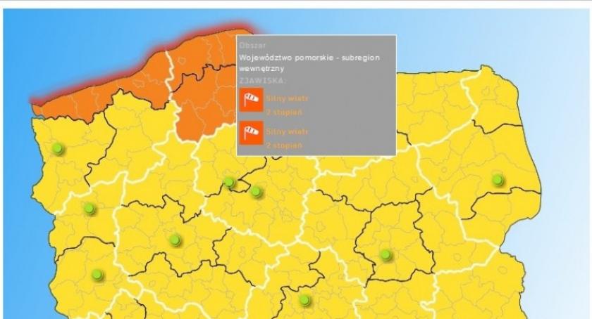 Silny wiatr na Kaszubach - masowe awarie prądu