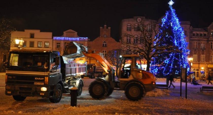 Kościerzyna. Z centrum miasta zniknął śnieg
