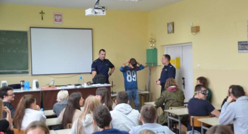 Kościerzyna. Z licealistami o zagrożeniach w ruchu drogowym