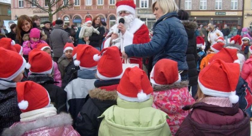 Mikołaje na kościerskim rynku